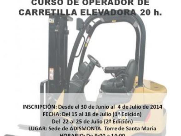 Cartel Operador de Carretilla Elevadora