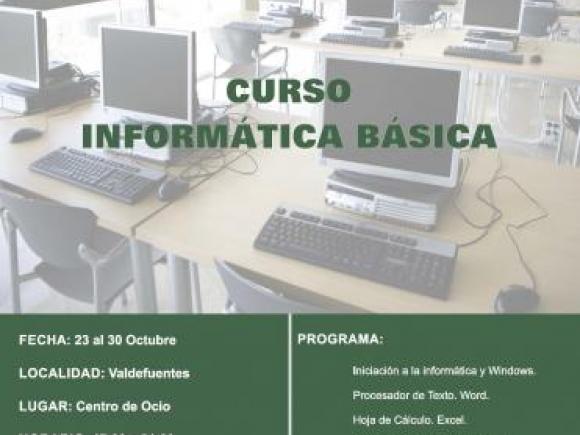 Cartel Curso Informática Básica